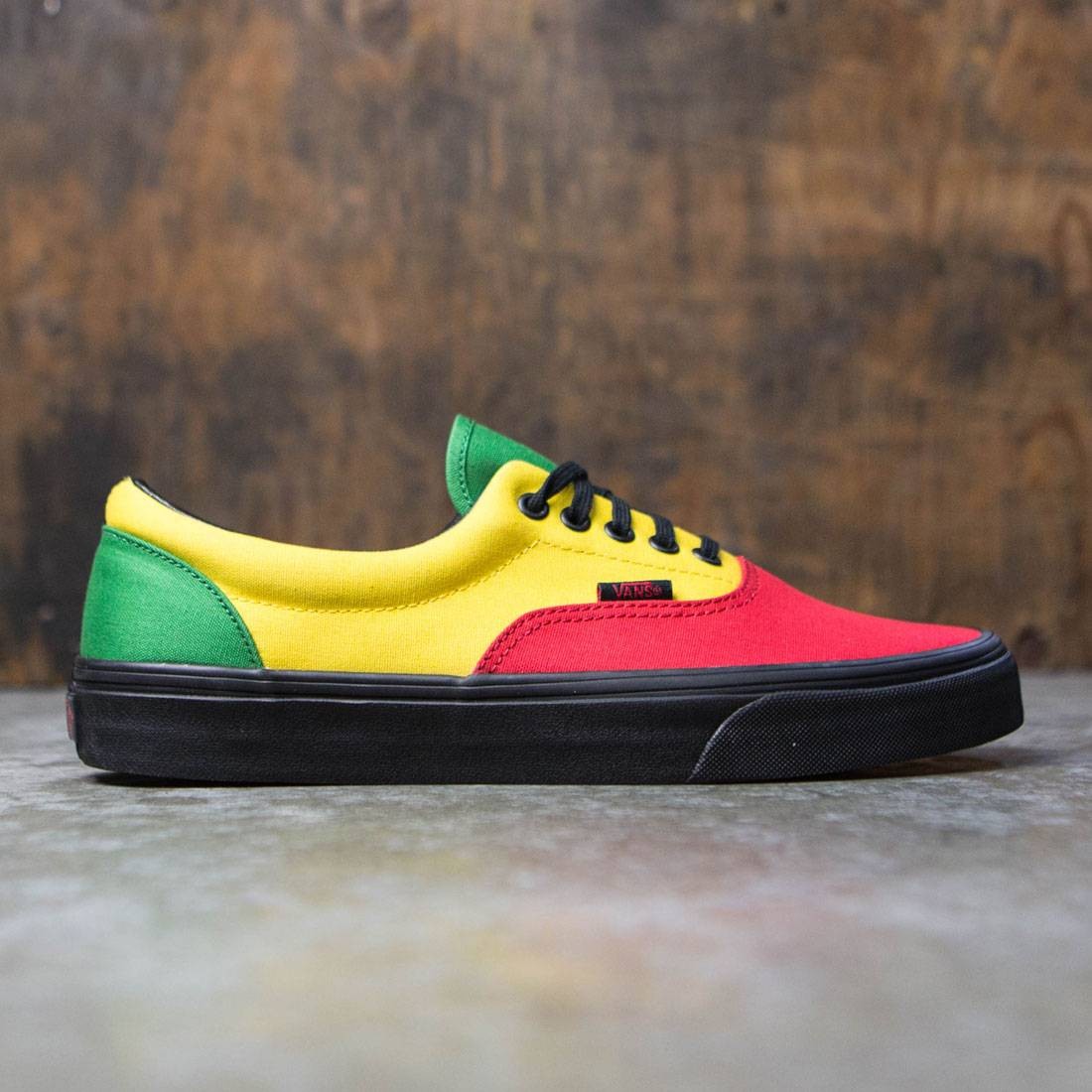 red black and green vans