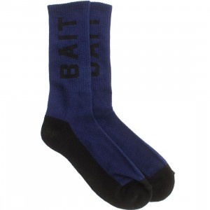 BAIT Logo Crew Socks (navy) 1S
