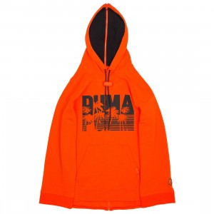 Puma x Fenty By Rihanna Men Full Back Zip Hoody (red / orange)