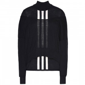 Adidas Y-3 Women Layered Knitted Crop Sweater (black)