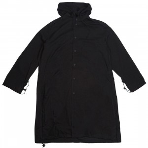 Adidas Y-3 Men Tencel Cotton Hooded Long Sleeve Shirt (black)
