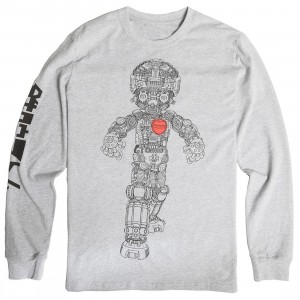 BAIT x Astro Boy Men Mechanical Long Sleeve Tee (gray)