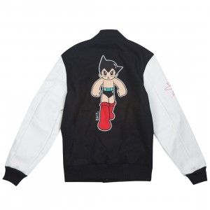 BAIT x Astro Boy Men Step Varsity Jacket (black / white)