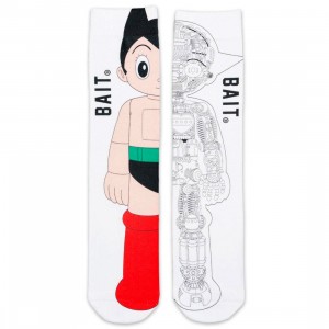 BAIT x Astro Boy Men Astro Boy Blueprint Socks (white) 1S