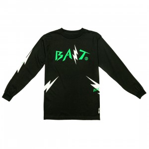 BAIT Men Bolt Long Sleeve Tee (black / green)
