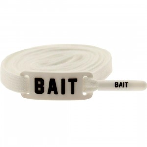 BAIT Flat Shoelaces (white)
