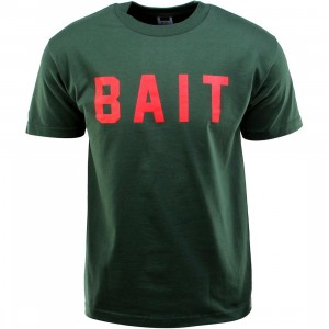 BAIT Logo Tee (green / forest green / red)