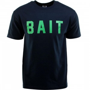 BAIT Logo Tee (navy / green)