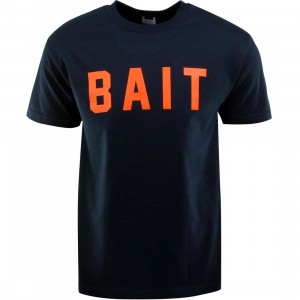 BAIT Logo Tee (navy / orange)