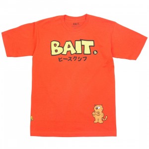 BAIT x Heathcliff Men Japanese Logo Tee (orange)