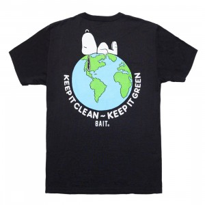 BAIT x Snoopy x Upcycle Men Our World Tee (gray / asphault)