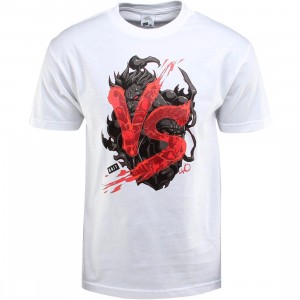 BAIT x Street Fighter Akuma VS Ryu Tee - Long Vo (white / black) - BAIT SDCC Exclusive