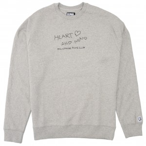 Billionaire Boys Club Men PHEART Crewneck Sweater (gray)