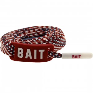 BAIT USA Flag Flat Shoelaces (red)