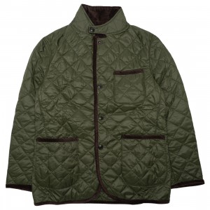 Barbour x Engineered Garments Men Loitery Quilt Jacket (olive)