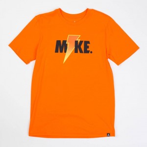 Jordan Men Sportswear Like Mike Lightning Tee (orange / safety orange)