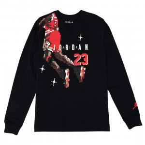 Jordan Men Brand Holiday Long Sleeves Tee (black / chile red)