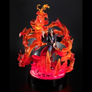 PREORDER - MegaHouse Naruto Precious G.E.M. Uchiha Itachi Susano Ver Figure With LED Base (orange)