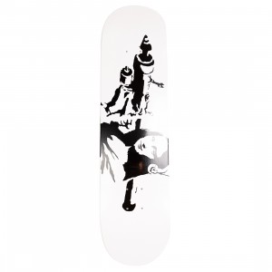 Medicom x SYNC Brandalism Mona Launcher 2nd Skateboard Deck (white)