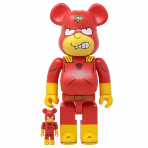 Medicom The Simpsons Radioactive Man 100% 400% Bearbrick Figure Set (red)