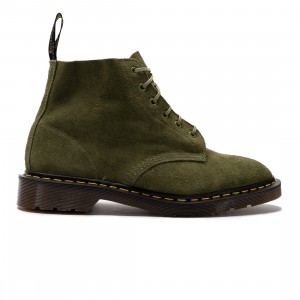 Dr. Martens Men 101 Suede Ankle Boots (olive / army green / desert oasis suede)
