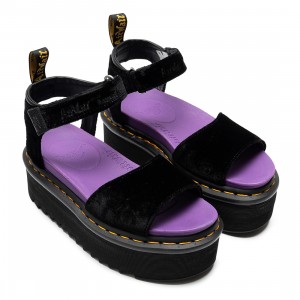 Dr. Martens x X-Girl Women Strap Sandal (black / black velvet)