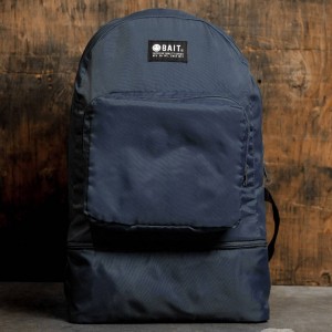 BAIT Lightweight Packable And Detachable Sneaker Nylon Backpack (navy)