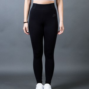 Nike Women Bonded Mesh Pants (black / black / black)