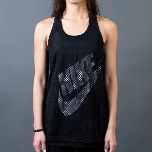 Nike Women Mesh Tank Top (black / black / white / white)