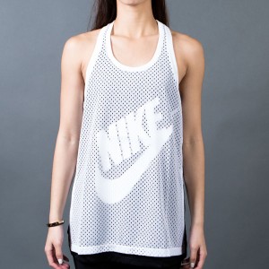 Nike Women Mesh Tank Top (white / black / black / white)