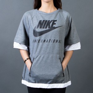 Nike Women Women'S Nike International Tee (carbon heather / white)