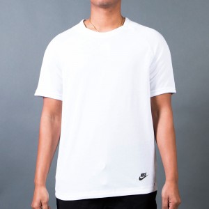 Nike Men Sportswear Bonded Top (white / black)