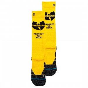Stance x Wu Tang Men Protect Ya Neck Tall Socks (yellow)