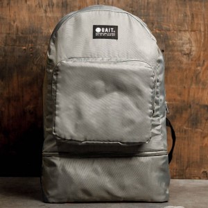 BAIT Lightweight Packable And Detachable Sneaker Nylon Backpack (silver)