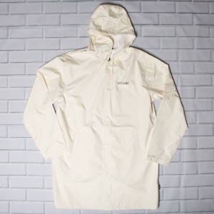 Stussy Men Summer Long Hooded Coaches Jacket (white)