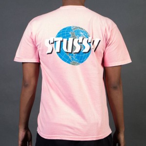 Stussy Men Global Pigment Dyed Tee (pink)