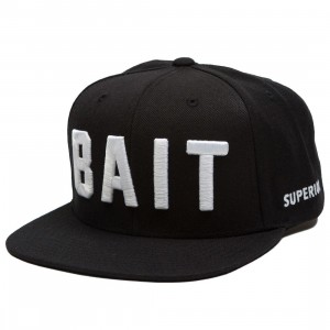 BAIT Logo Snapback Cap (black / white)