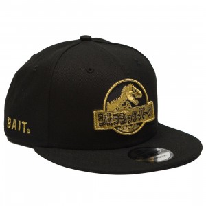 BAIT X Jurassic Park x New Era Damage Control Snapback Cap (black / gold)