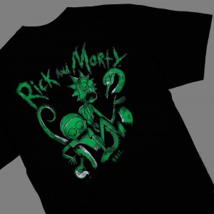 BAIT x Rick and Morty Men Tentacles Glow In The Dark Tee (black)