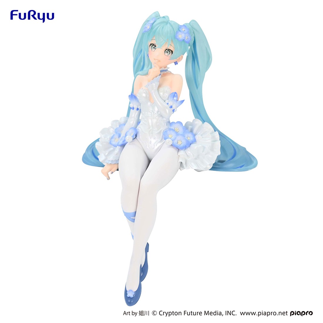 FuRyu Hatsune Miku Flower Fairy Nemophila Noodle Stopper Figure ReRun blue