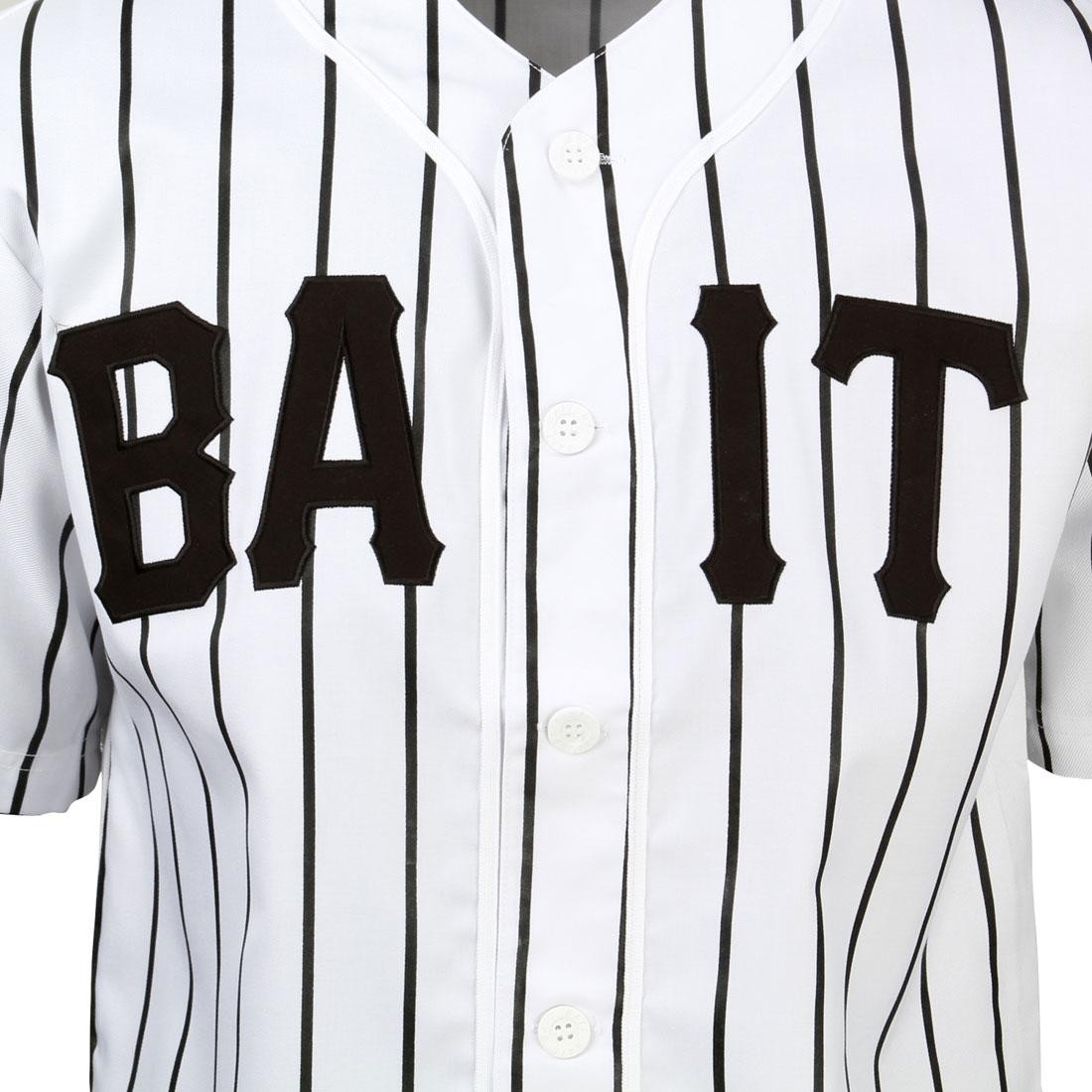 Bait Men Sluggers Baseball Jersey (Black / Gray) M