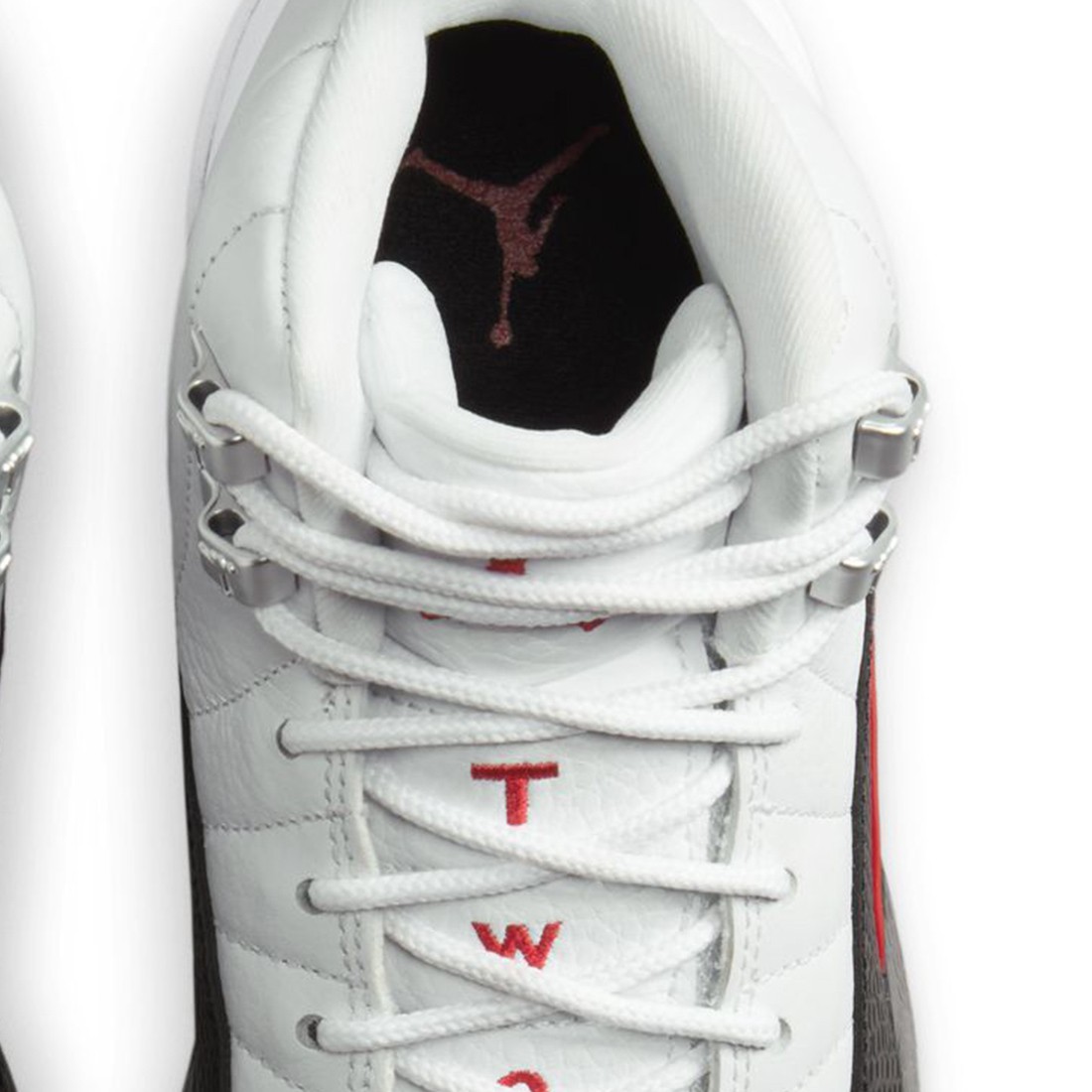jordan big kids air jordan 12 retro white gym red black