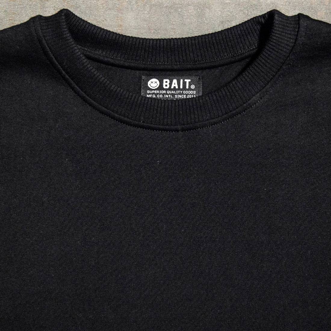 BAIT Men Premium Crew Neck Sweater - Made in Los Angeles black