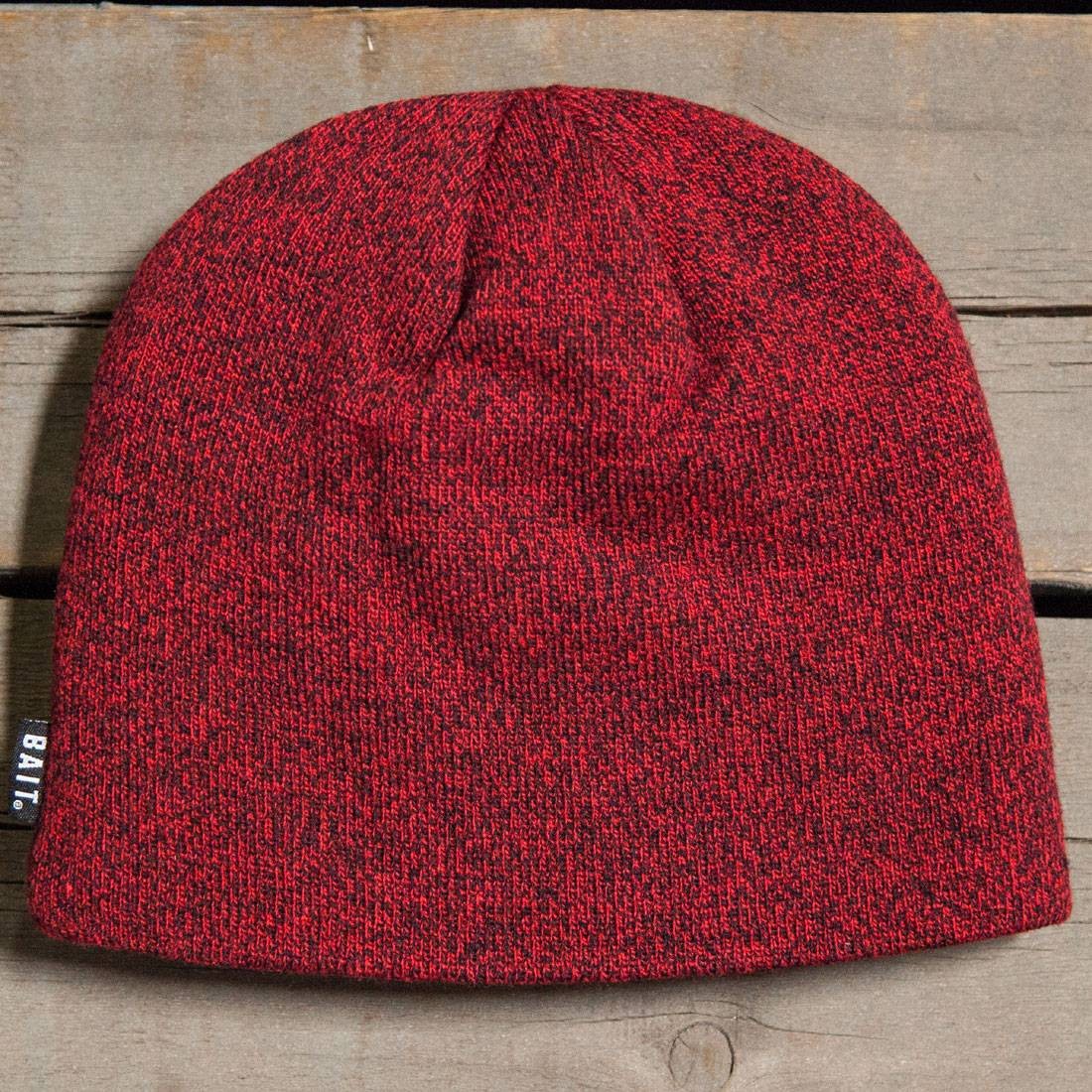 Bait Basic Beanie Red Heather Red Black