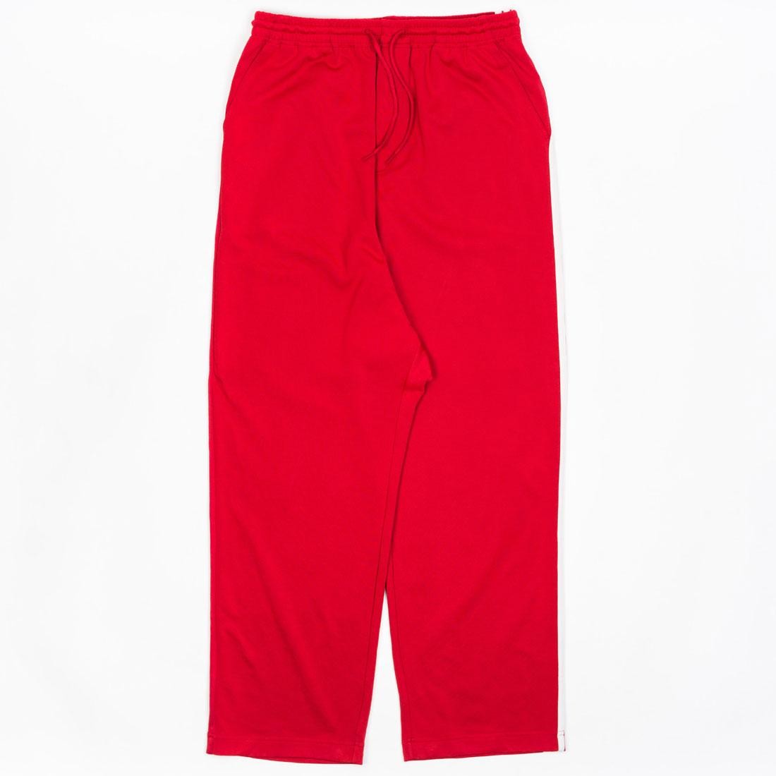Adidas Y-3 Men 3-Stripes Wide Pants red chili pepper undyed