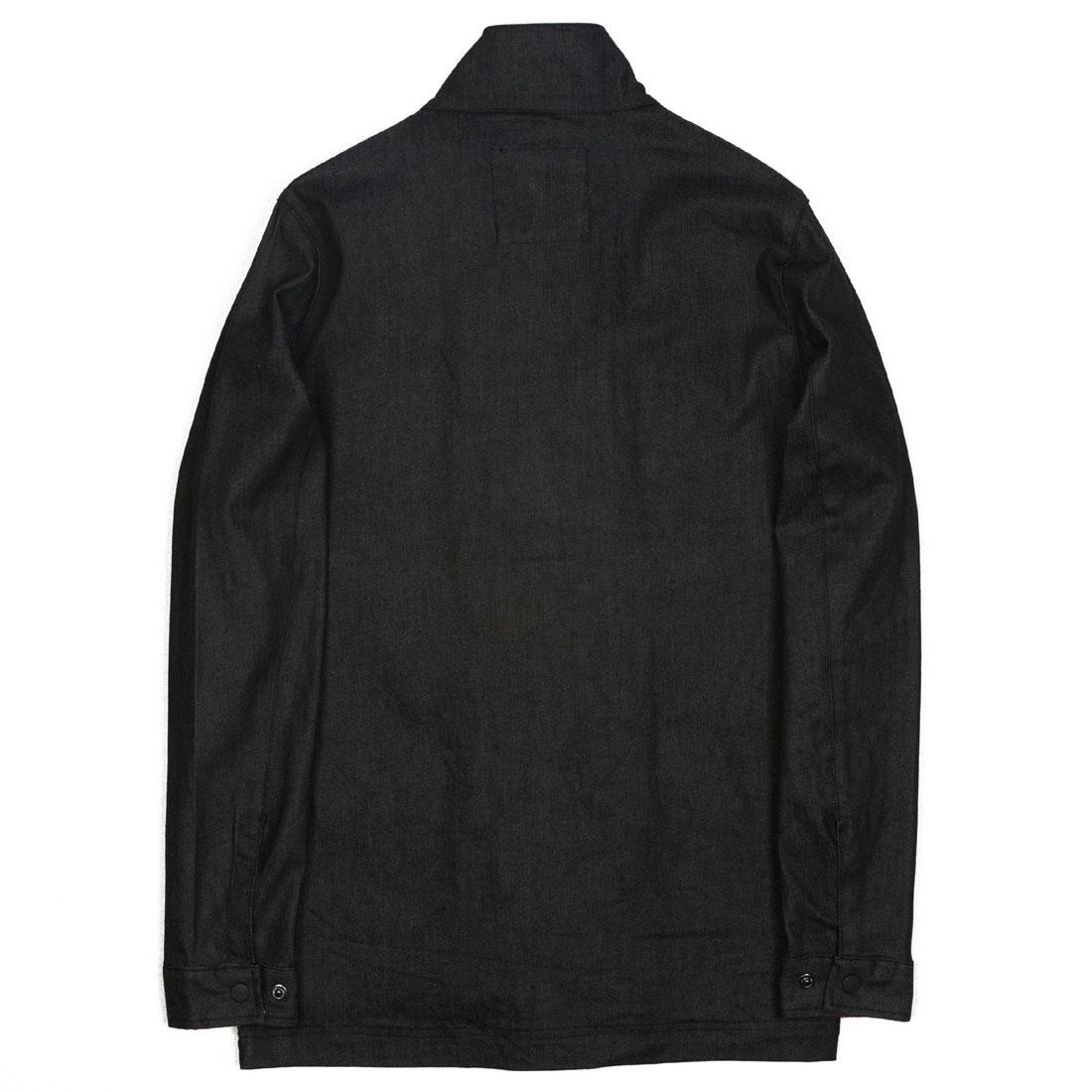 BAIT Men Denim Plaid Jacket black