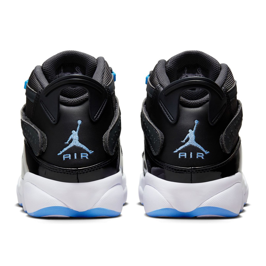 6 rings jordans blue and black shop
