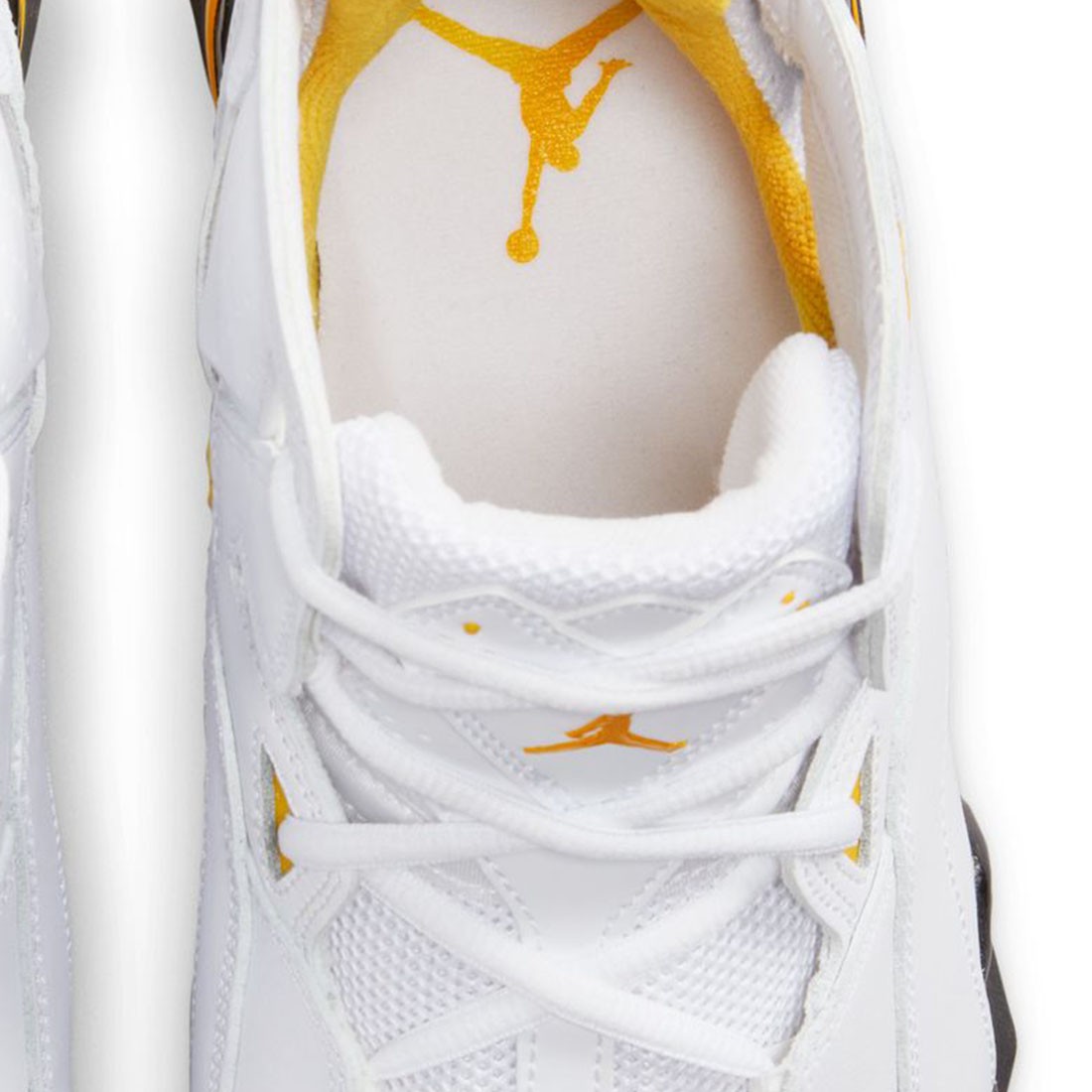 Black and yellow flight jordans store