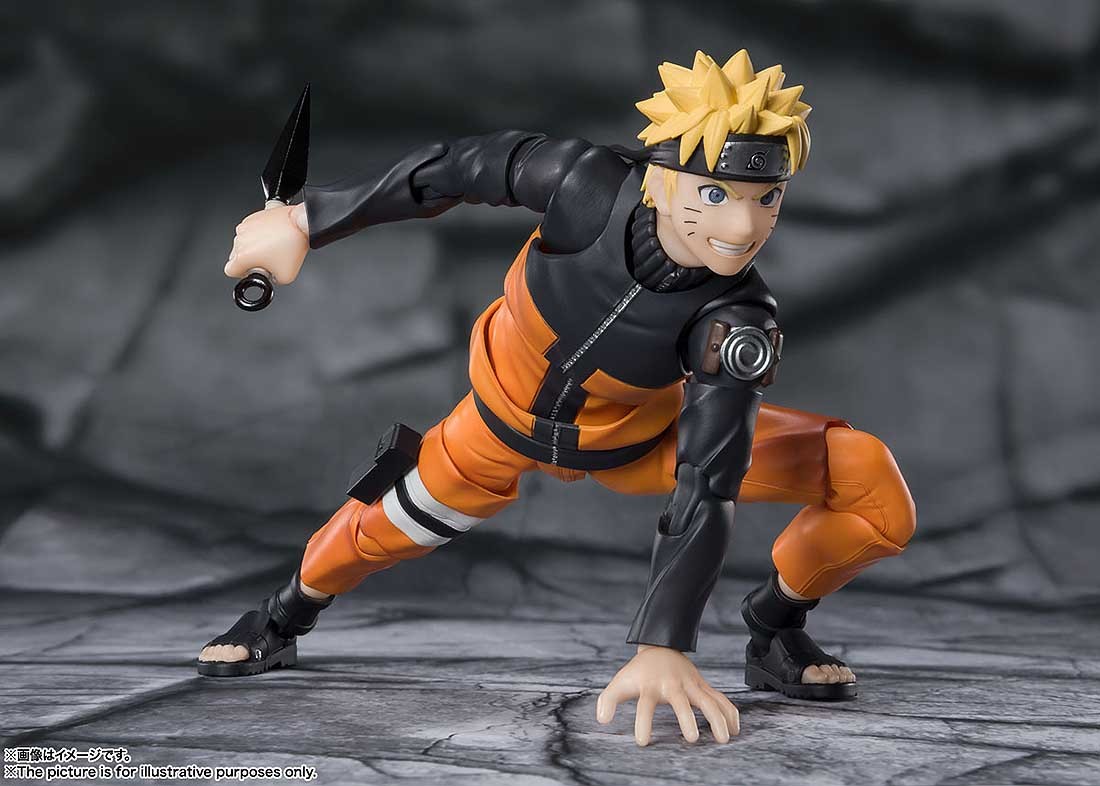 Bandai S.H.Figuarts Naruto Shippuden He Who Bears All Hatred Sasuke Uchiha  Figure gray