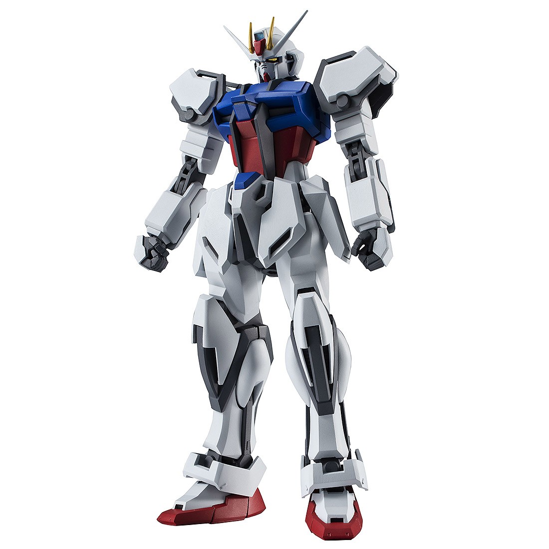Bandai The Robot Spirits Mobile Suit Gundam Seed Side MS GAT-X105 Strike  Gundam Ver. .. Figure white